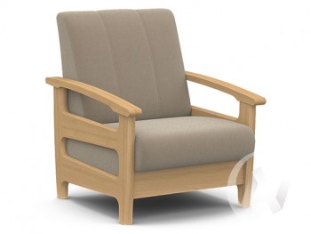Кресло для отдыха Омега (бук лак/CATANIA LATTE) в Бобровке - bobrovka.mebel54.com | фото