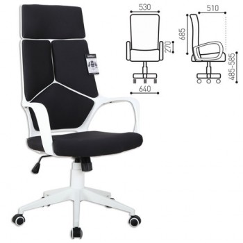 Кресло офисное BRABIX Prime EX-515 (черная ткань) в Бобровке - bobrovka.mebel54.com | фото