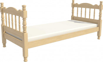 Кровать одинарная Аленка из массива сосны 800*1890 Сосна в Бобровке - bobrovka.mebel54.com | фото