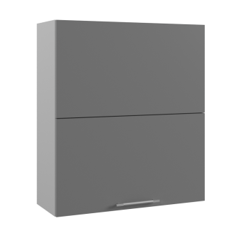 Ройс ВПГПМ 800 Шкаф верхний высокий Blum Aventos HF (Графит софт/корпус Серый) в Бобровке - bobrovka.mebel54.com | фото